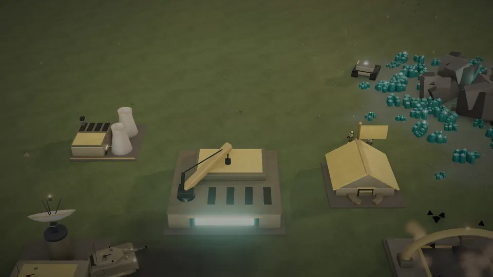 Game scene: base of the Aegis Coalition