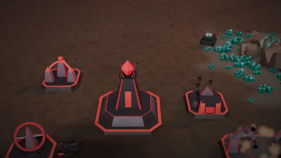 Game scene: base of the faction The Veil